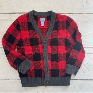 Baby Gap Buffalo Check Cardigan Sweater